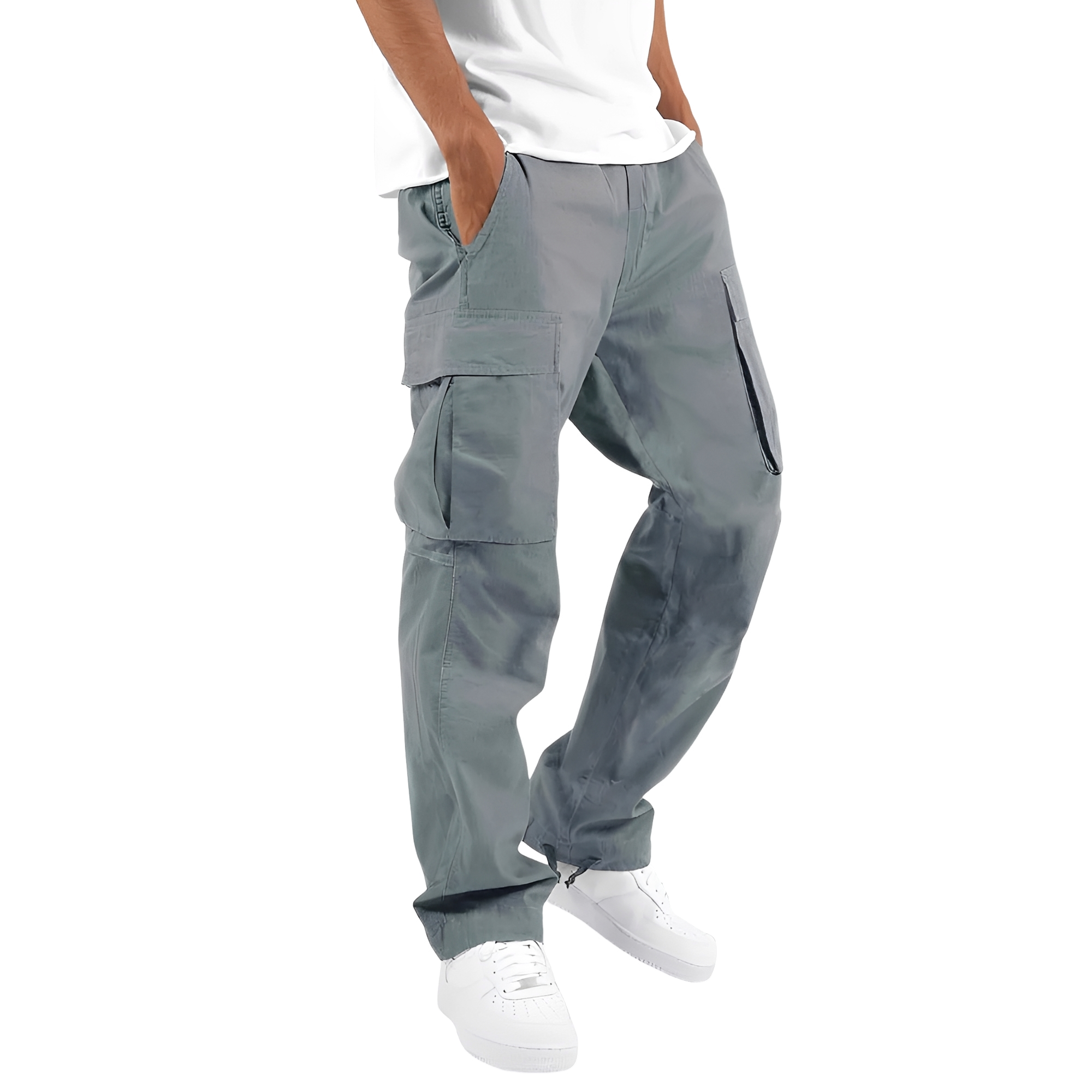 Cooper - Weite Herren-Cargohose mit Kordelzug