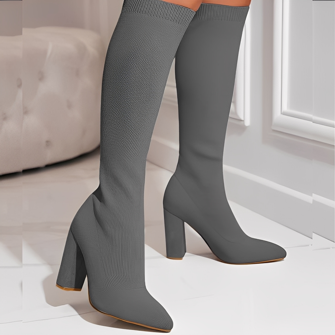 Marilyne - Stylish knitted women's ankle boots