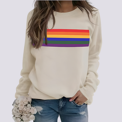 Roseann - Trendy women's sweater with colorful pattern