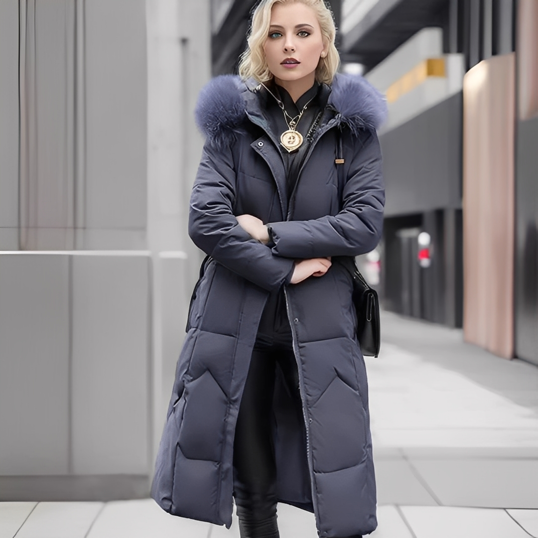 Marcellette - Women's Winter Quilted Coat with Hood
