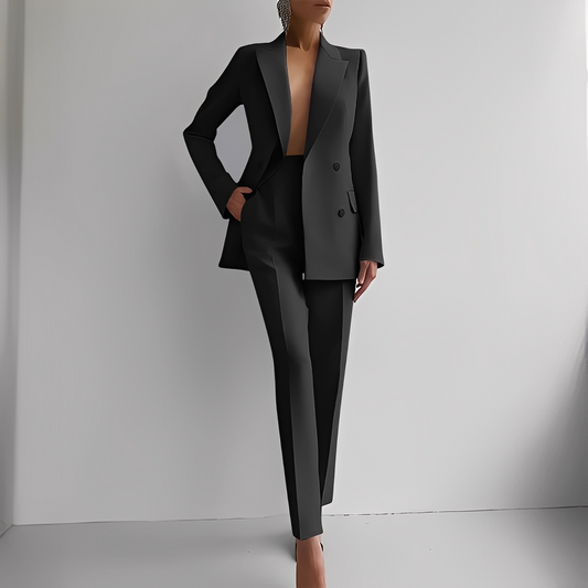Marguerite - Formal Suit Set with Long Blazer for Women