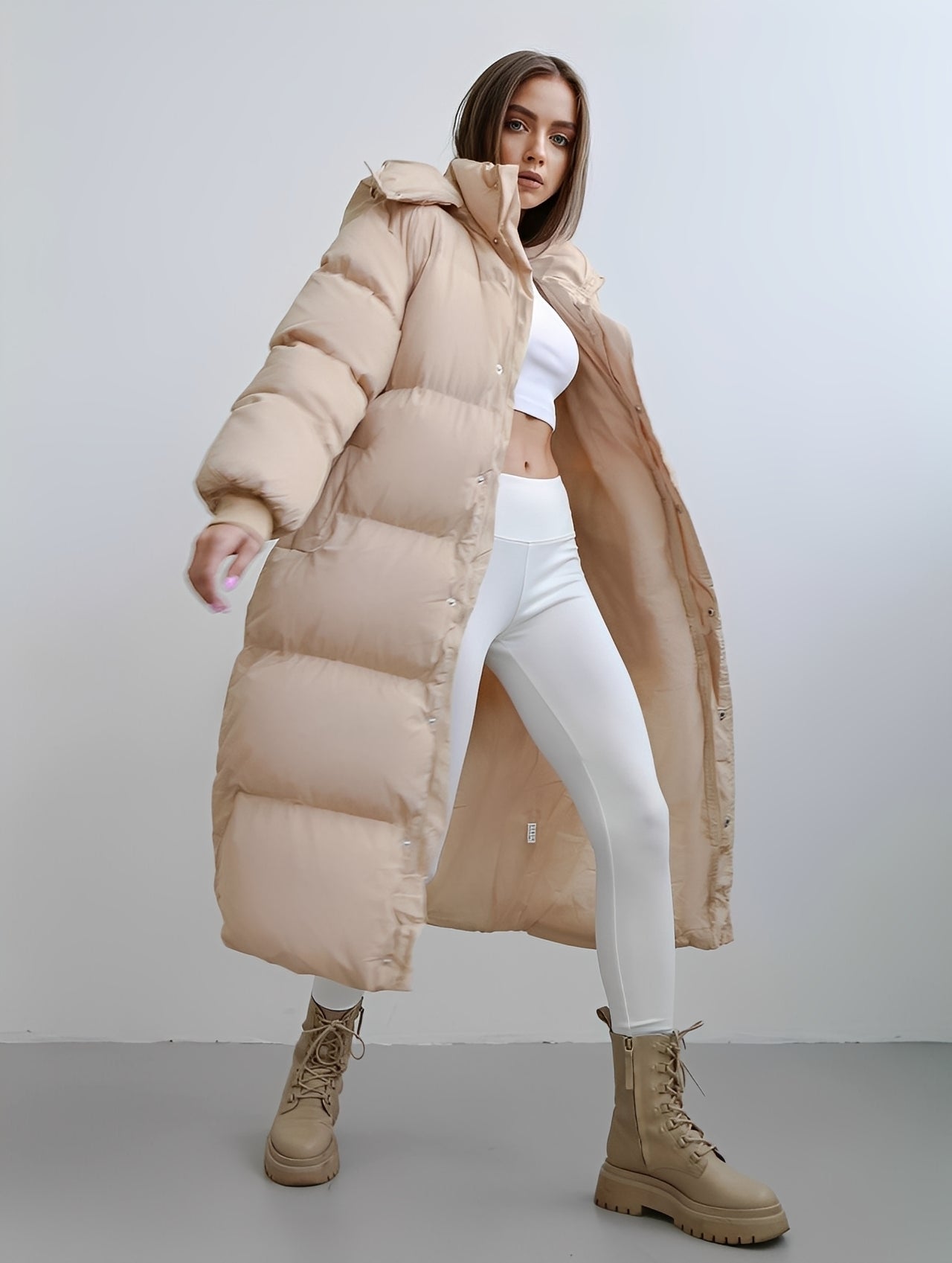 Eloise - Modern, casual cut women's hooded coat