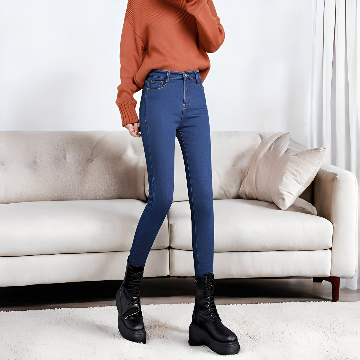 Betty - Cozy thermo skinny jeans for women