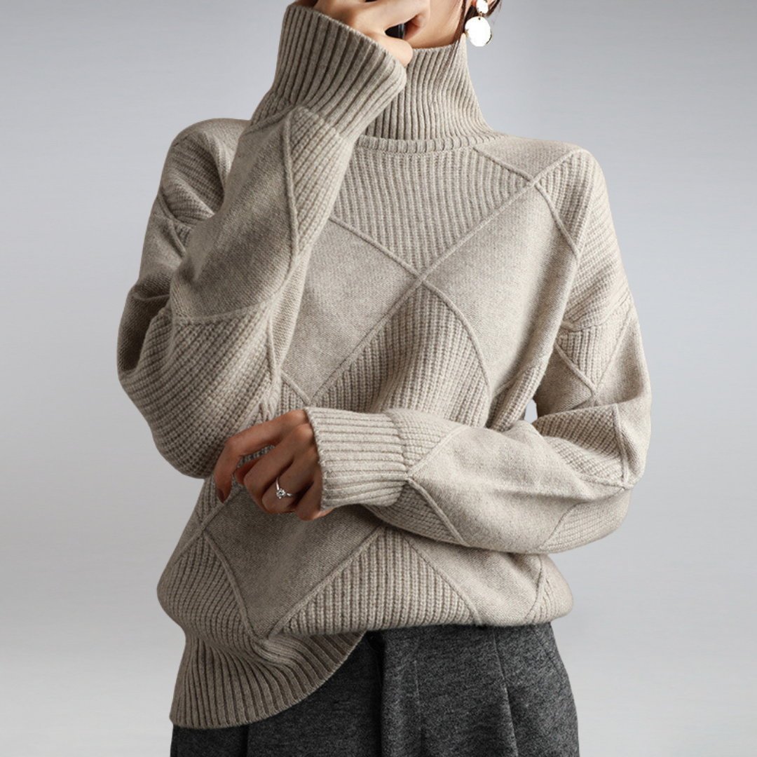 Camille - Eleganter Rollkragenpullover