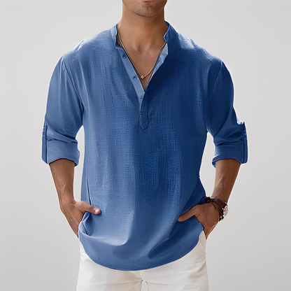 Freddy - breathable men's long-sleeve shirt