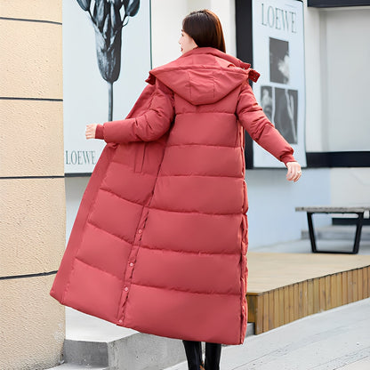 Maylis - Long, warm, quilted women's winter coat