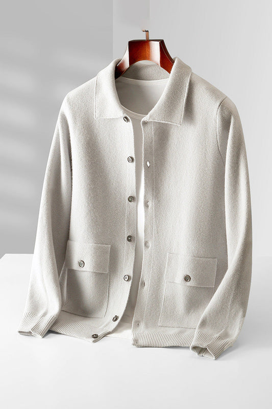 Herbert - Modern, slim-fit men's cardigan with pockets