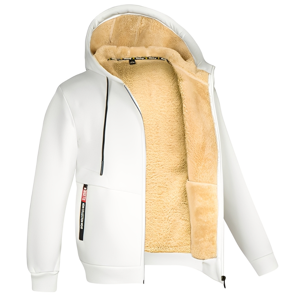 Raphael - Herren-Kapuzenjacke mit weichem Fleece-Innenfutter