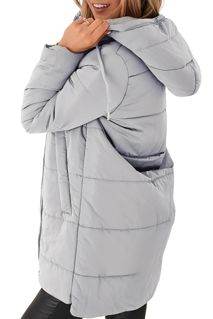 Lesley - Trendy women's down jacket with hood