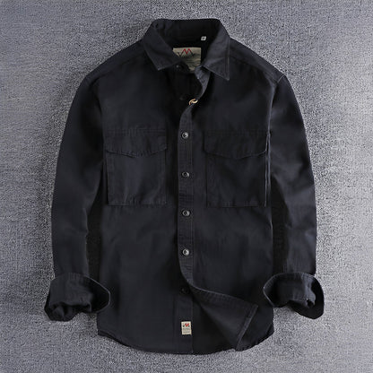 Aamiro - Lässiges Langarmhemd für Herren