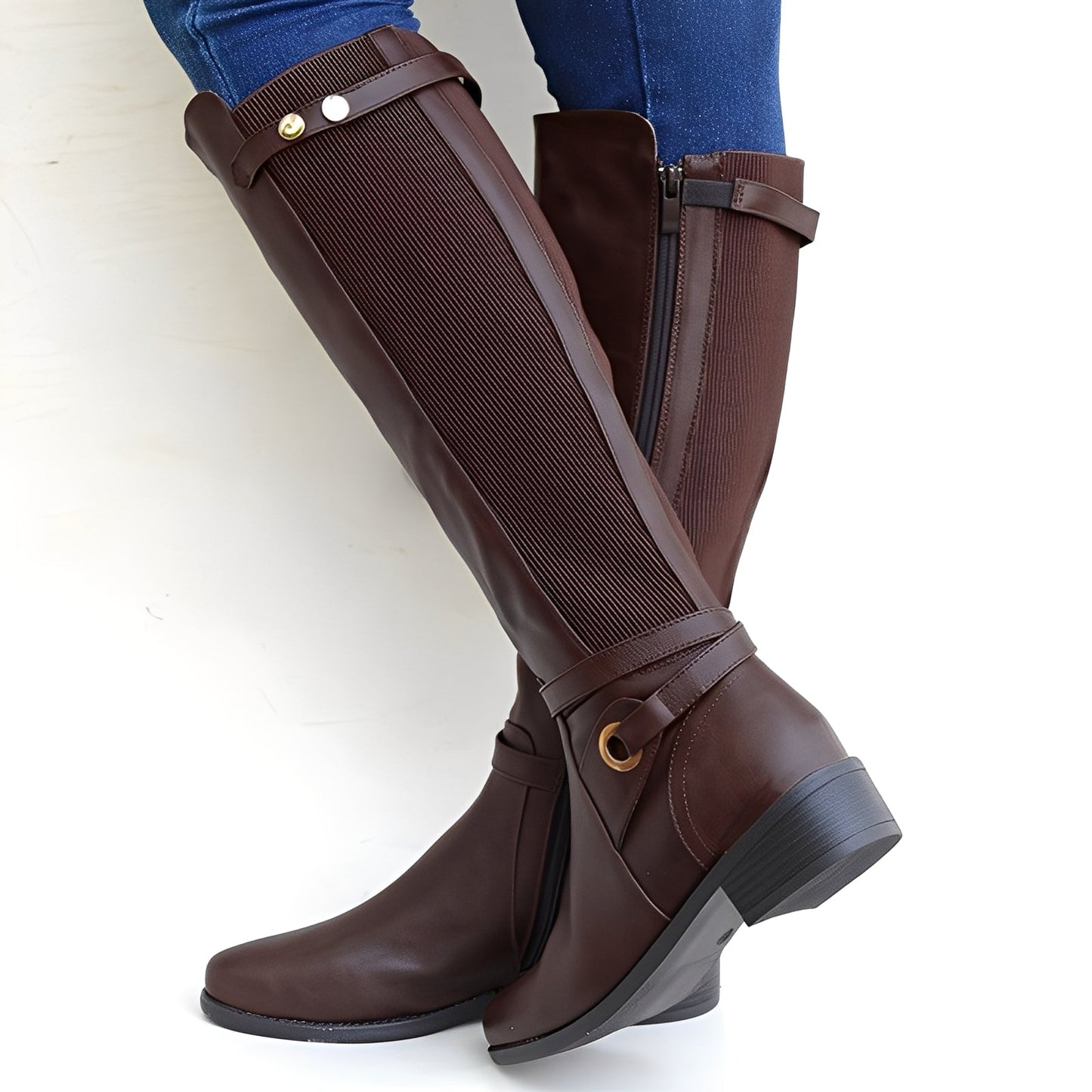 Megan - Classic and sturdy women's leather boots