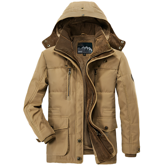 Harold - Men's Winter Jacket with Removable Hood