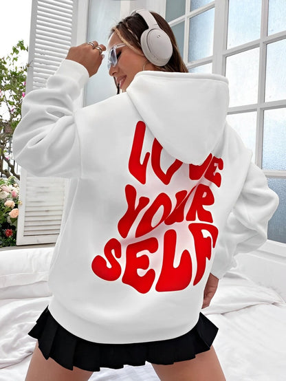 Daria – Gemusterter Baumwoll-Hoodie