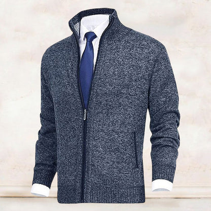 Saber – Cardigan with Stand-Up Collar