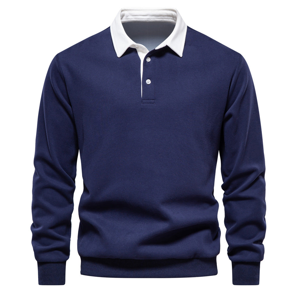 Georgie - Elegantes Langarm-Poloshirt für Herren