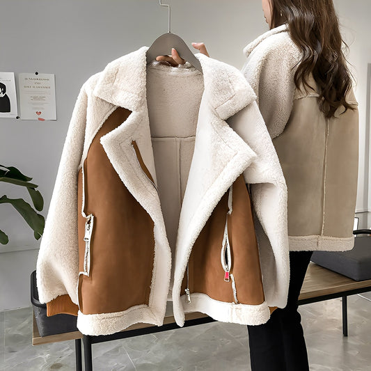Lucienne - Soft Oversize Faux Fur Coat for Women