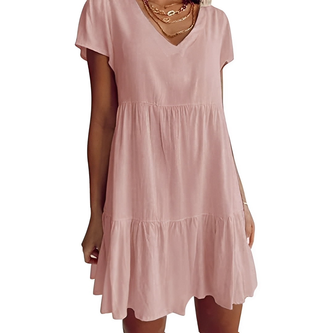 Judith - Lässiges, Weites Kurzkleid