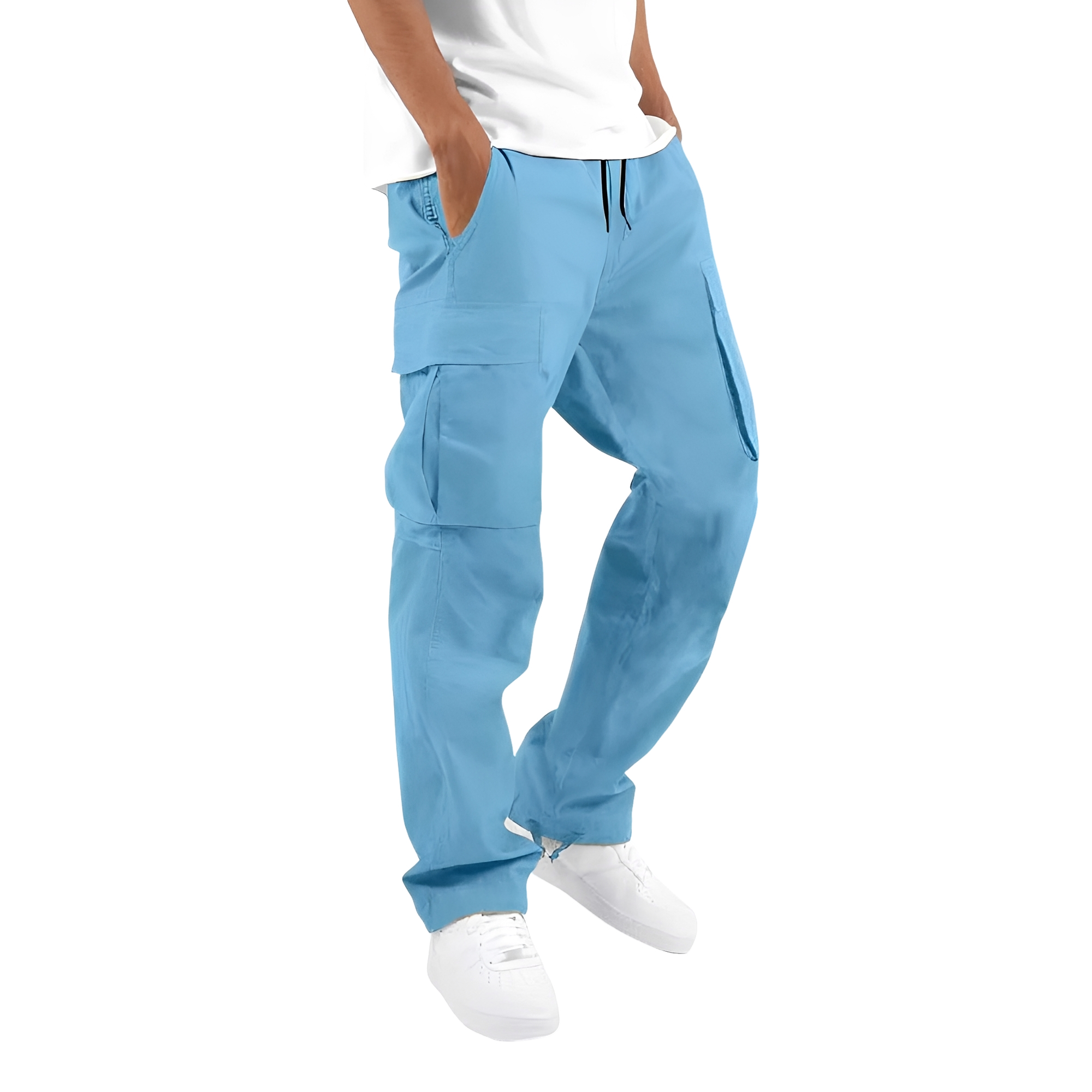 Cooper - Weite Herren-Cargohose mit Kordelzug