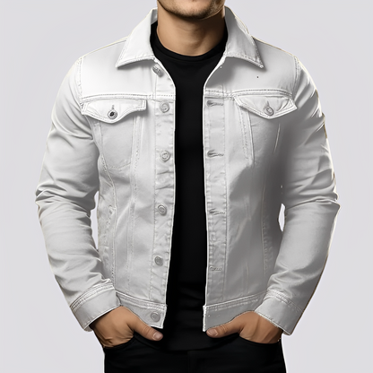 Maxwell - Vintage men's denim jacket made from durable denim