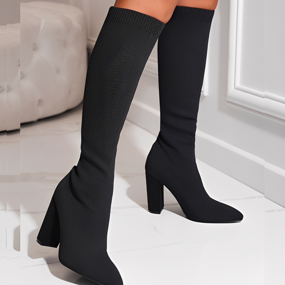 Marilyne - Stylish knitted women's ankle boots