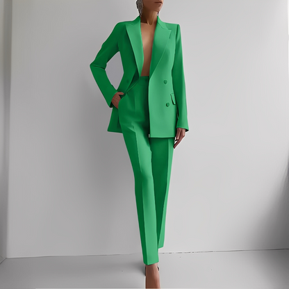 Marguerite - Formelles Anzugset mit langem Blazer für Damen