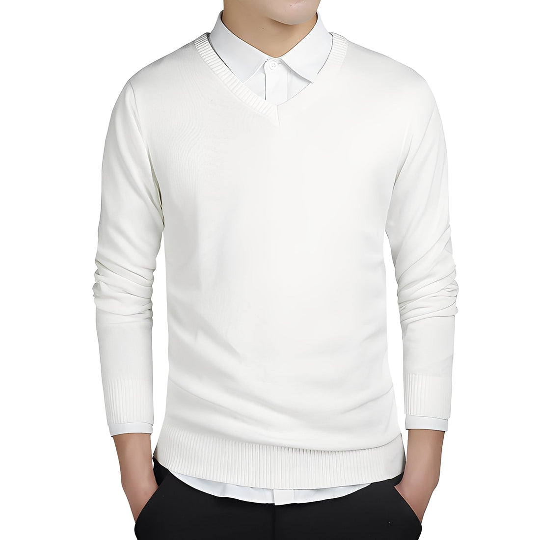 Tom - V-Ausschnitt-Pullover für Herren