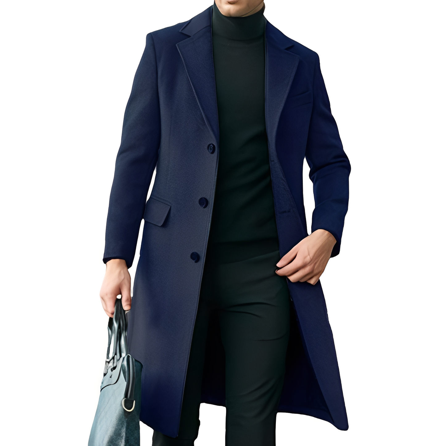 Robert - Stylish, warm wool coat for men