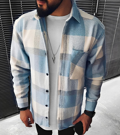 Eugene - Stilvolles kariertes Langarmhemd für Herren