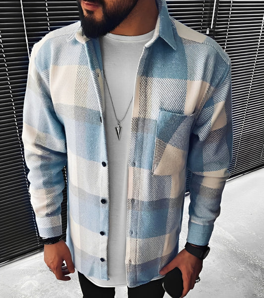 Eugene - Stilvolles kariertes Langarmhemd für Herren