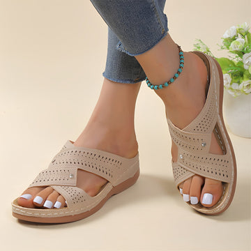 Rhonda - Stilvolle Sandalen mit gekreuzten Riemen