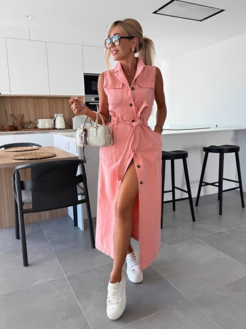 Steph - Schickes Denim-Midikleid