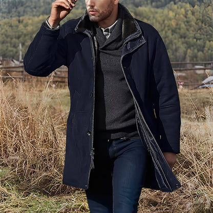 Eddie - Classic, medium-sized men's suede jacket