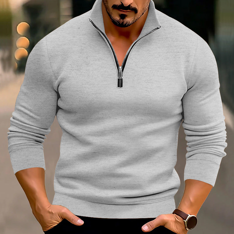 Billy - Elegant men's sweater with zipper