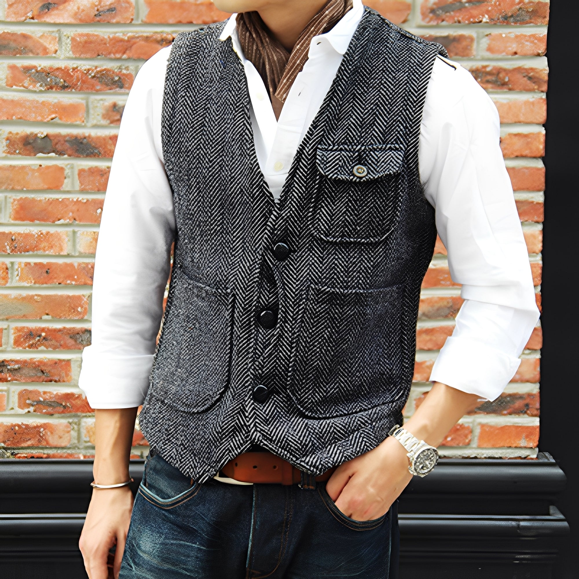 Matthew - Stilvoller Tweedmantel