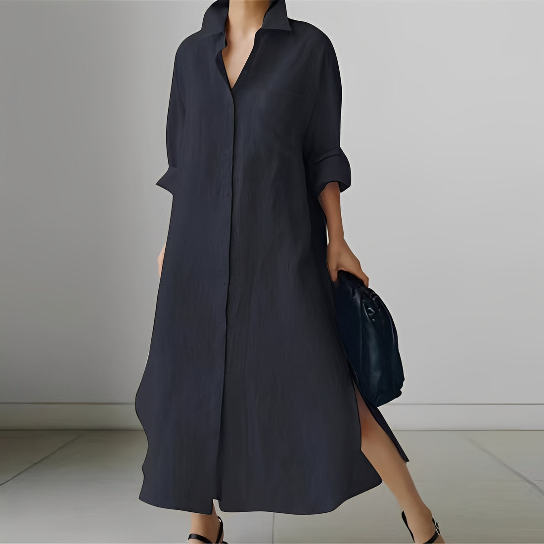 Patricia - Lässiges Oversize-Hemdkleid für Damen