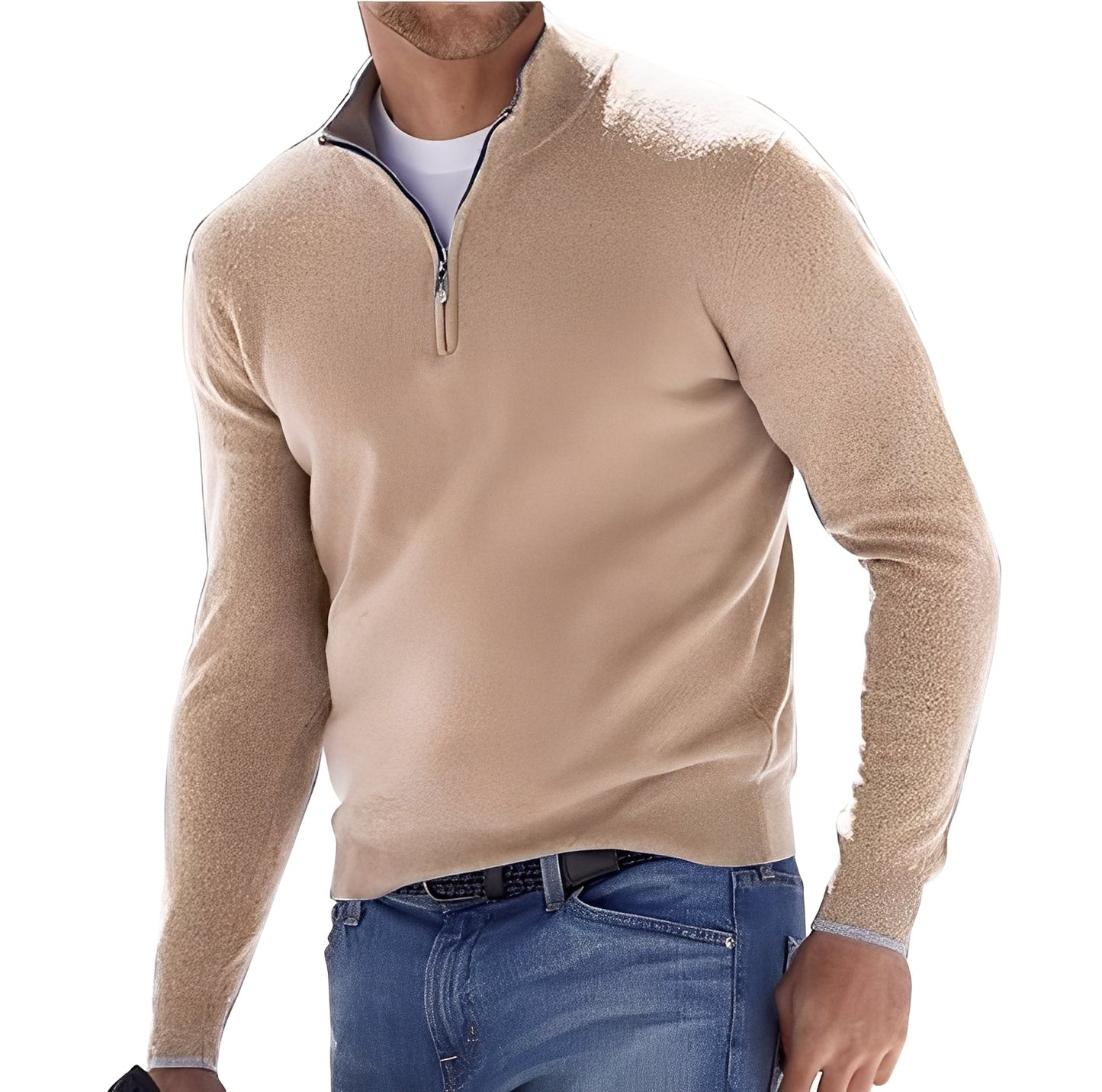Ralph – Komfortabler Herren-Kaschmirpullover mit Zipper
