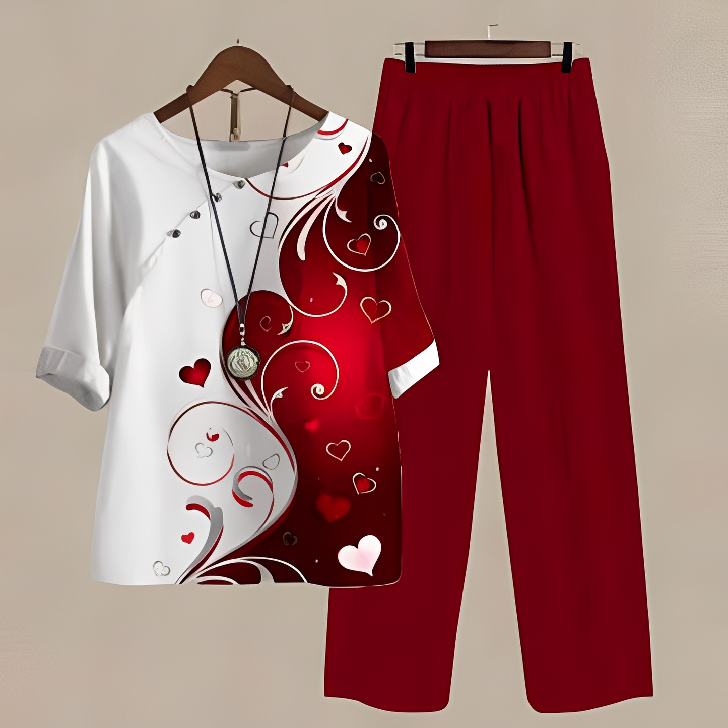 Hyazinthe - Stylish shirts and pants for women set