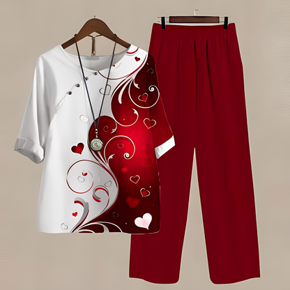 Hyazinthe - Stylish shirts and pants for women set