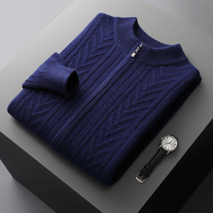 Henry - Elegant, warm men's sweater with zipper