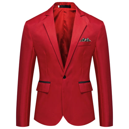 James - Elegant, tailored men's blazer with single-breasted design