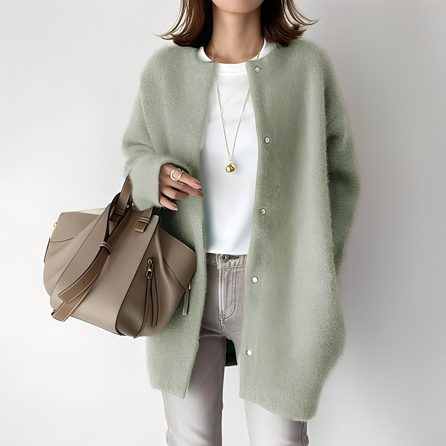 Lucille - Stylish and warm winter cardigan for women