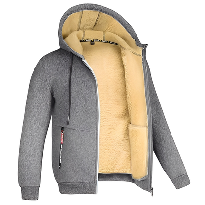 Raphael - Herren-Kapuzenjacke mit weichem Fleece-Innenfutter