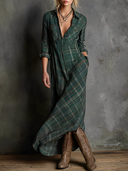 Émilien - Checked dress for women