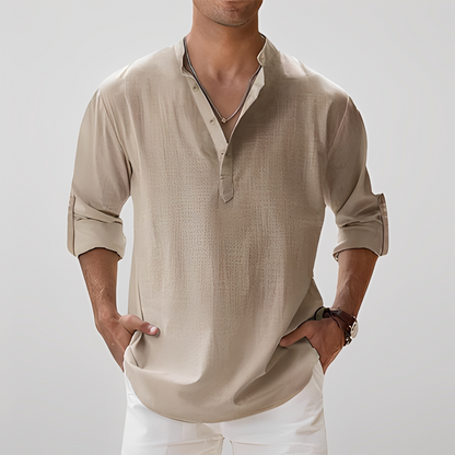 Freddy - breathable men's long-sleeve shirt