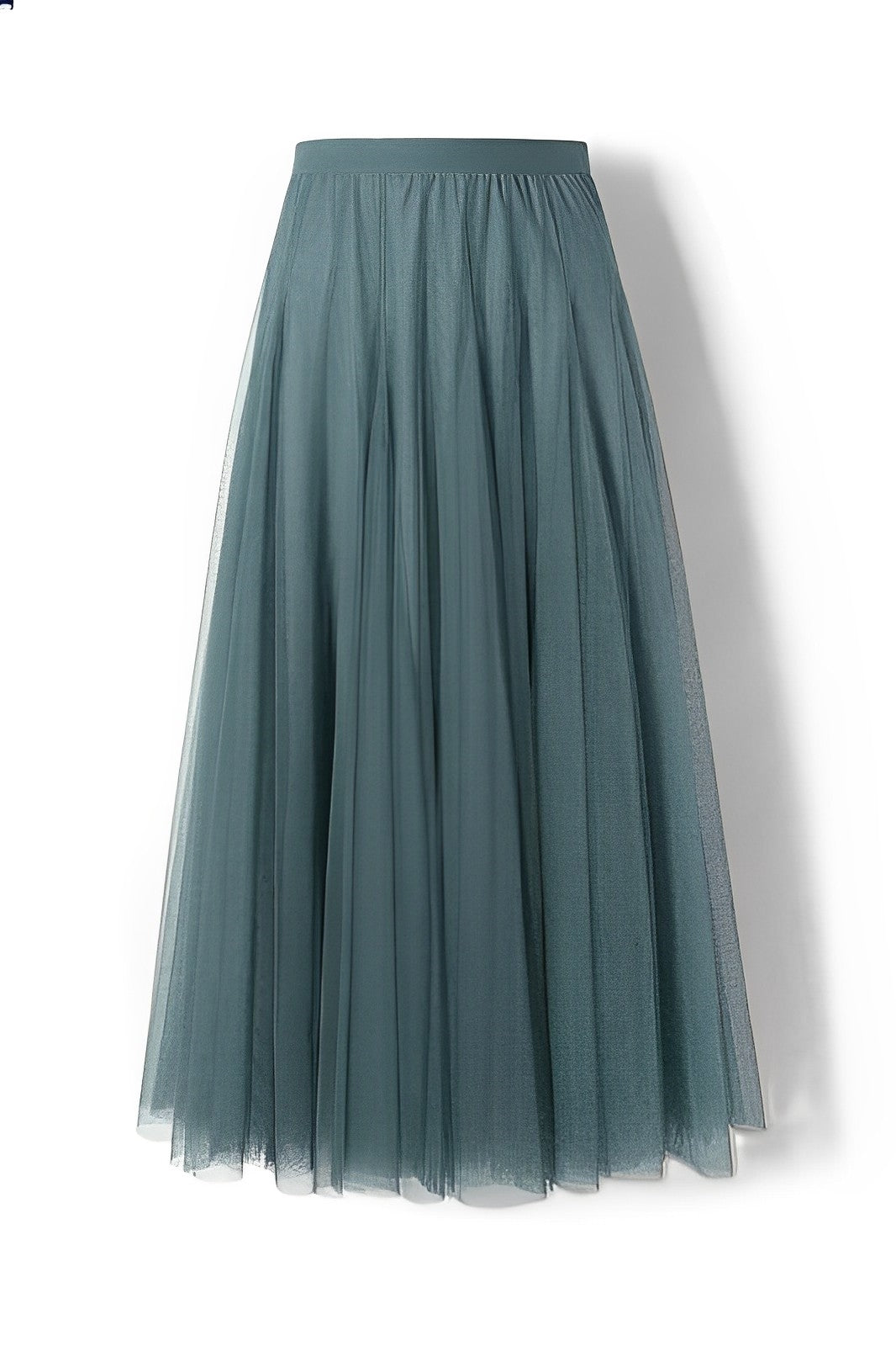 Maleah – Gefalteter Midirock aus Netzstoff