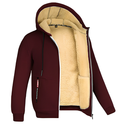 Raphael - Herren-Kapuzenjacke mit weichem Fleece-Innenfutter