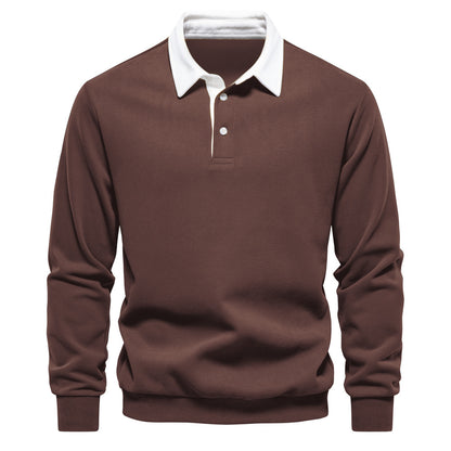 Georgie - Elegantes Langarm-Poloshirt für Herren