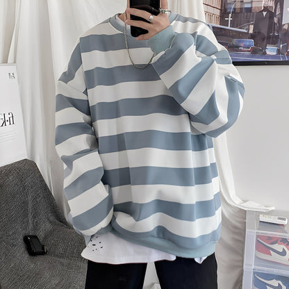 Christian - men's oversized sweater with stripes