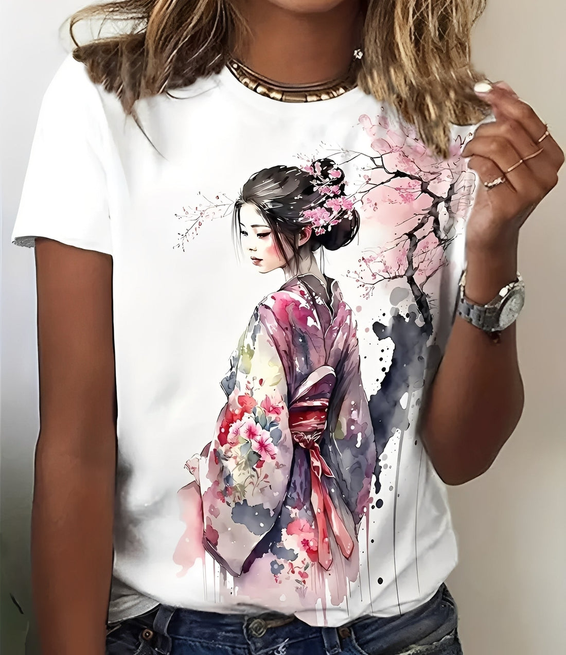 Julia - Modisch bedrucktes Damen-T-Shirt