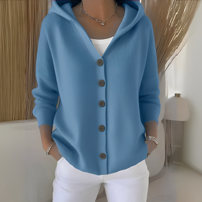 Orianne - Women's cardigan with long cotton sleeves